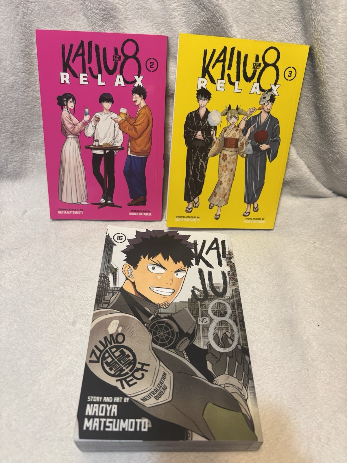 Kaiju No. 8, Vol. 16 Kaiju No. 8  Relax Volumes 2-3 English Manga Lot
