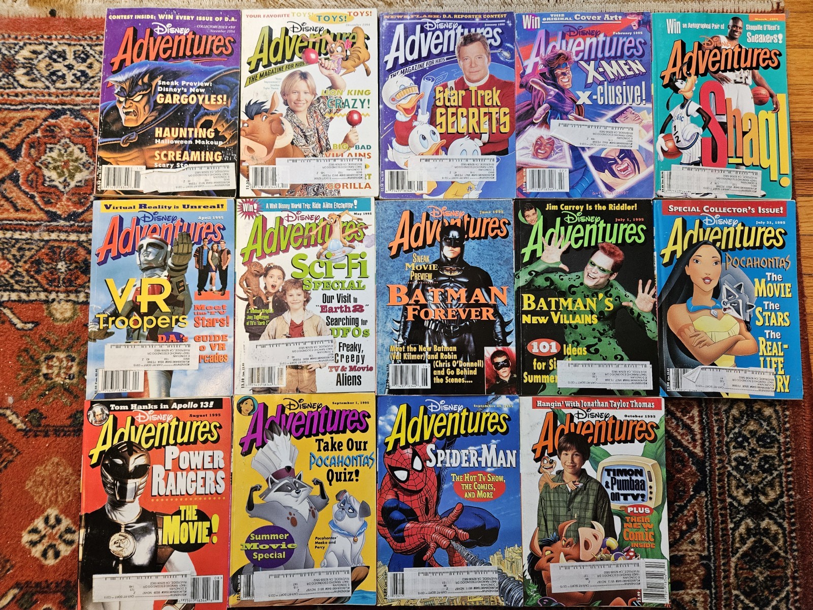 Disney Adventures Magazine Lot Vol 5 No 1 2 3 4 5 6 7 8 9 10 11 12 13 14