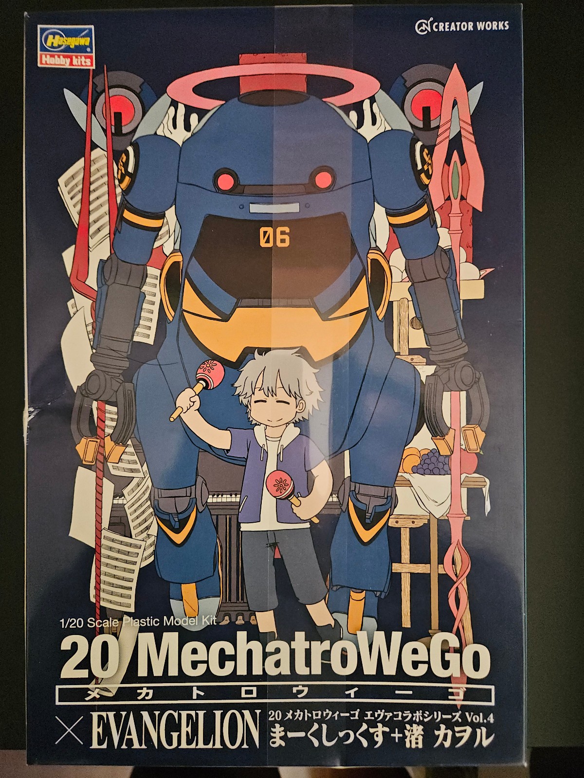 20 Hasegawa MechatroWego Evangelion Collab, Vol.4 Mark.06 Kaworu Nagisa Kit