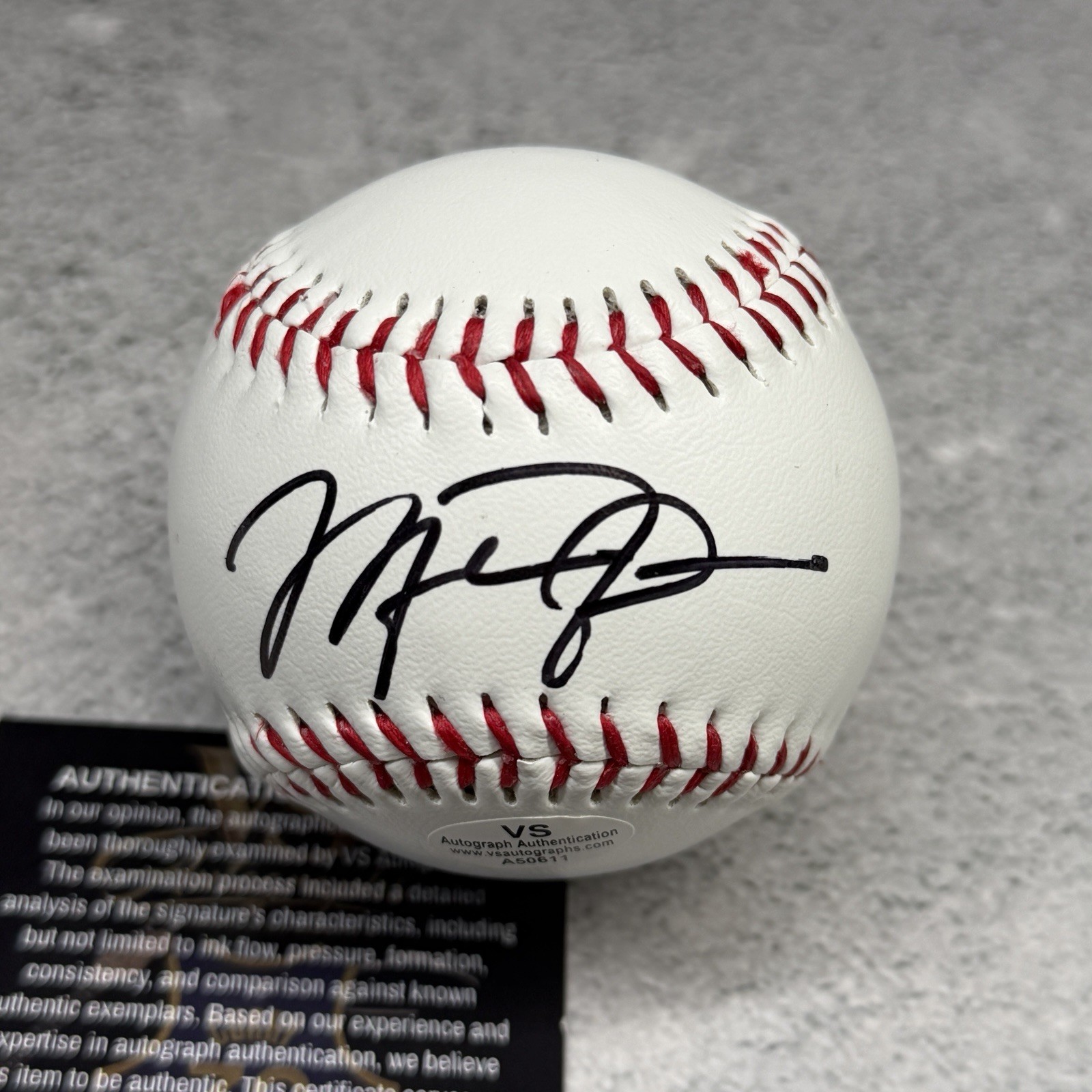Michael Jordan Signed Baseball W/COA Autographed Ball Chicago Bulls