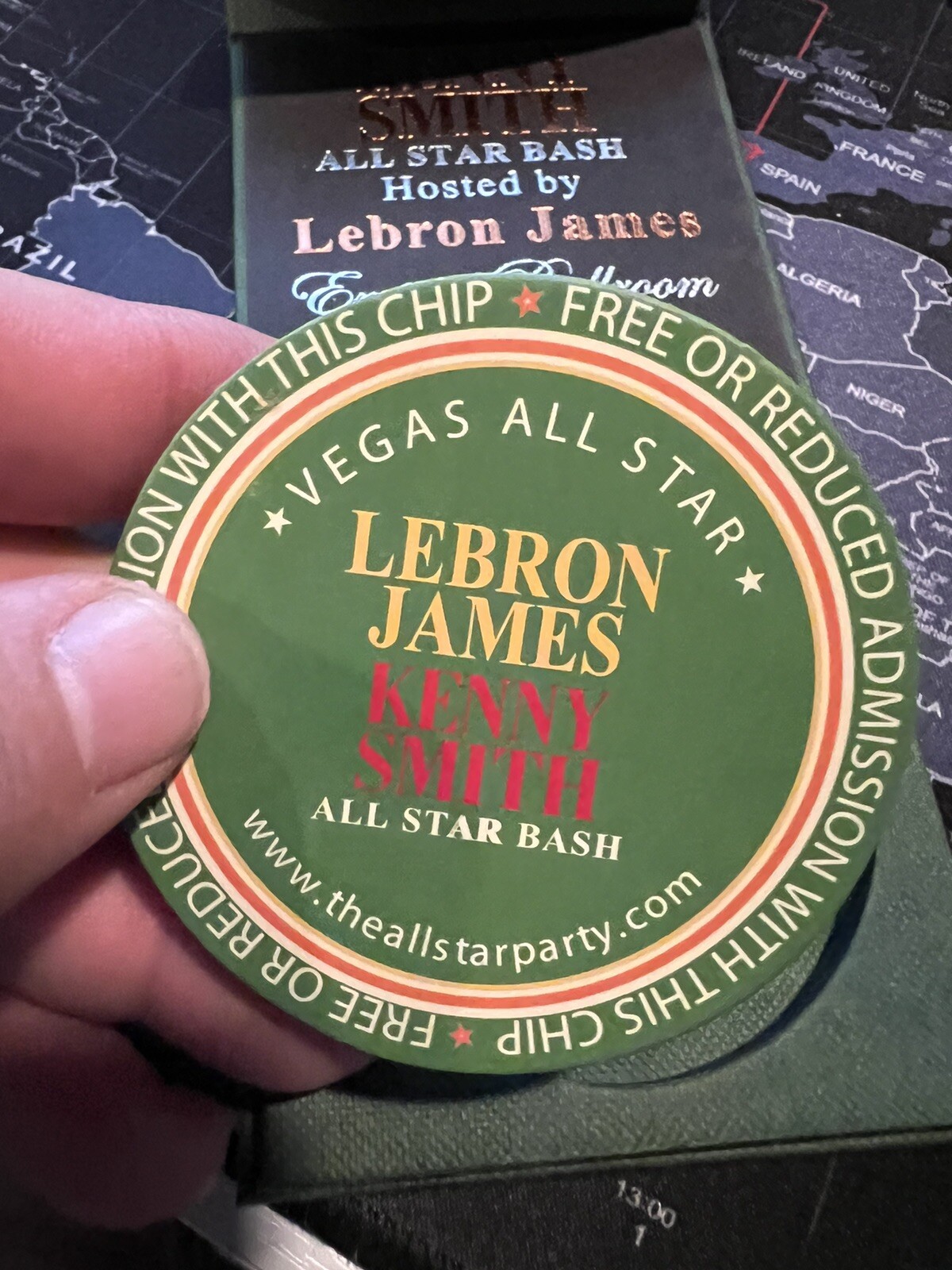 LEBRON JAMES Invitation NBA ALLSTAR BASH 2007 RARE EX
