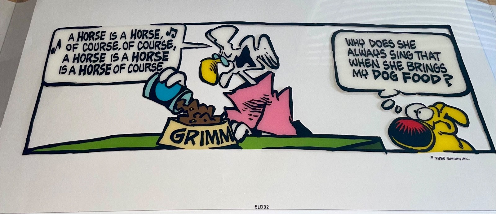 Mike Peters Mother Goose & Grimm, Grimmy A Horse Is a Horse Pre Production Cel