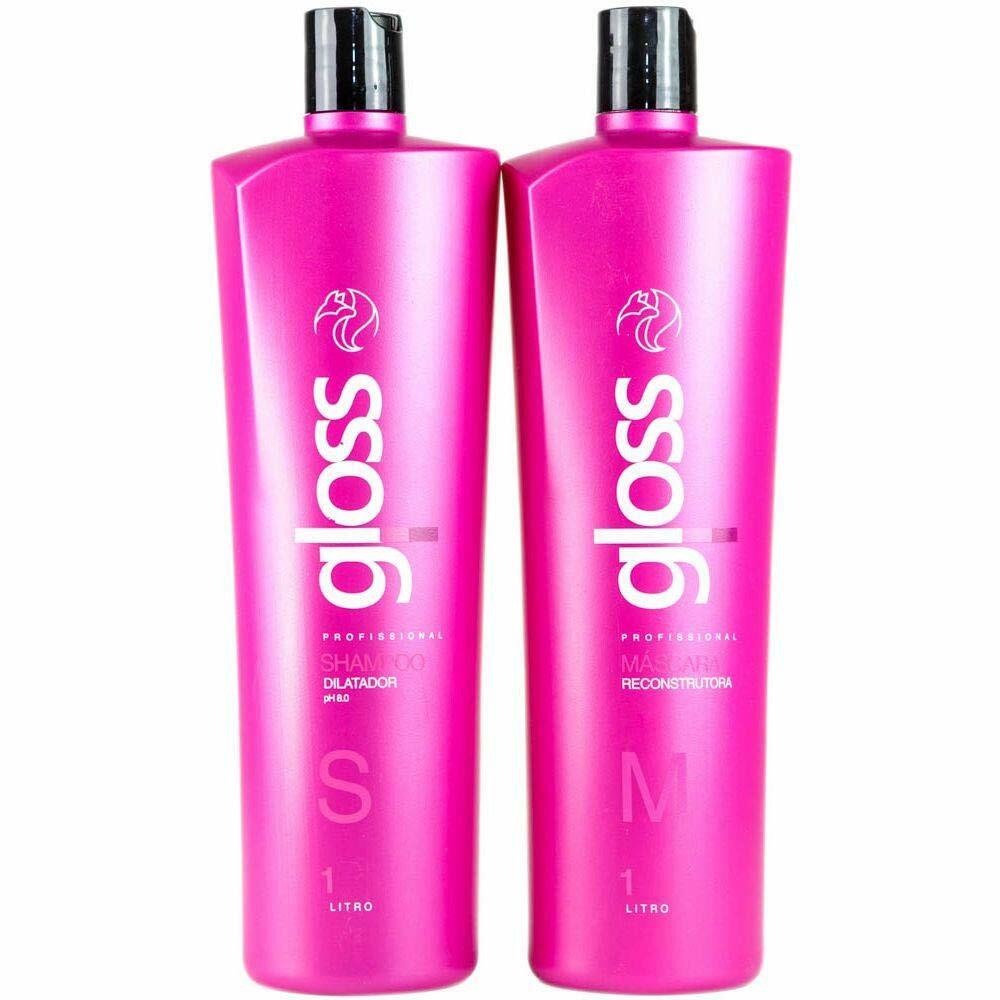 Fox Gloss Progressive Brush Kit – Brazilian Keratin Hair Treatment 2×1L
