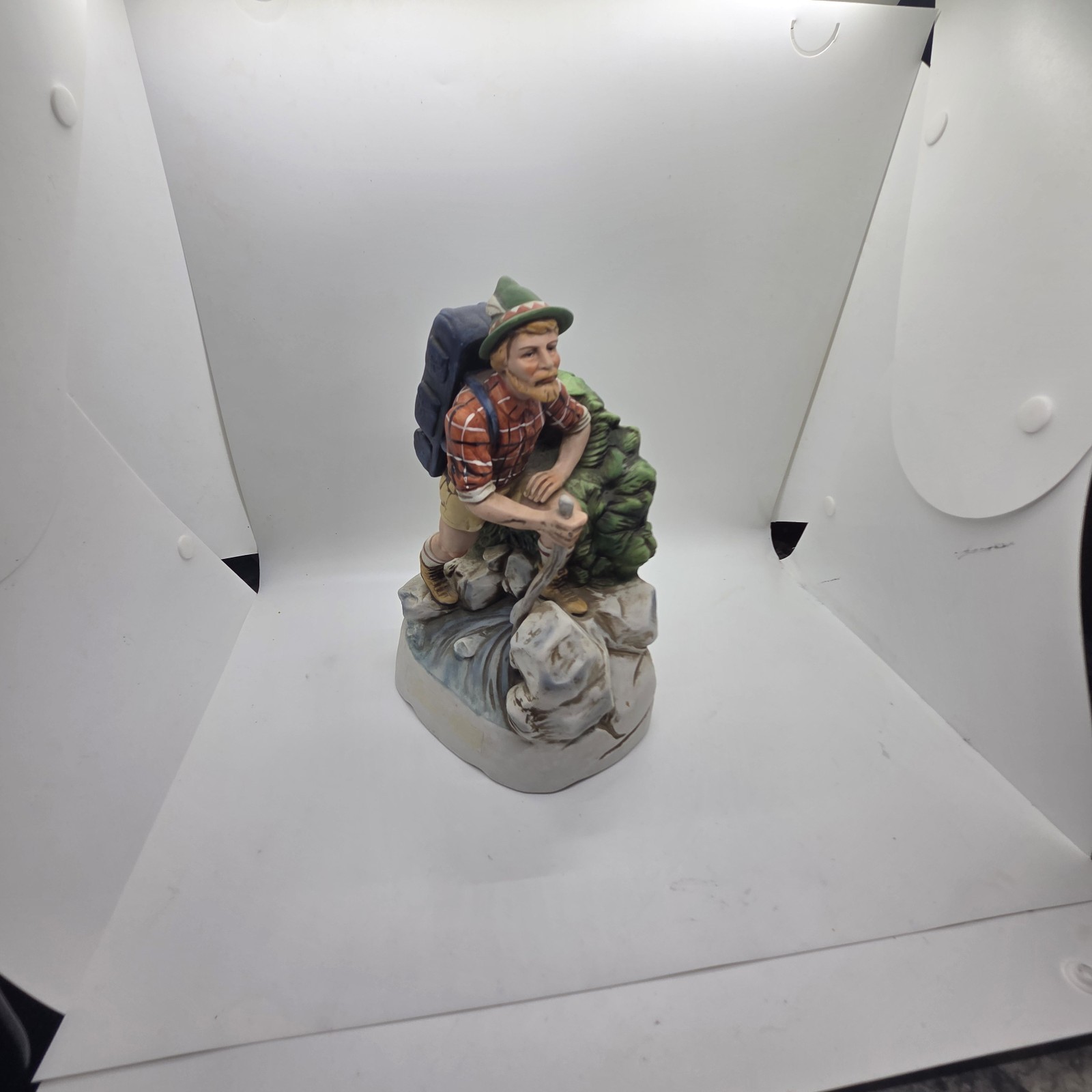 VTG German Hiker Decanter Figurine Bavarian Wanderer Alpine Japan Hummel Style