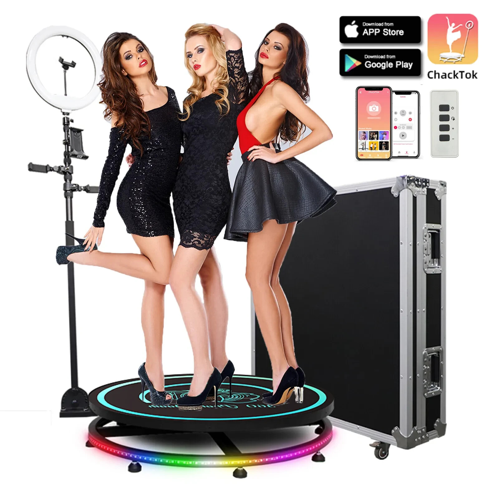 MWE 360 Photo Booth Rotating Selfie Video Platform Spinner Sale Automatic Used MWE 360 Photo Booth Rotating Selfie Video Platform Spinner Sale Automatic Used
