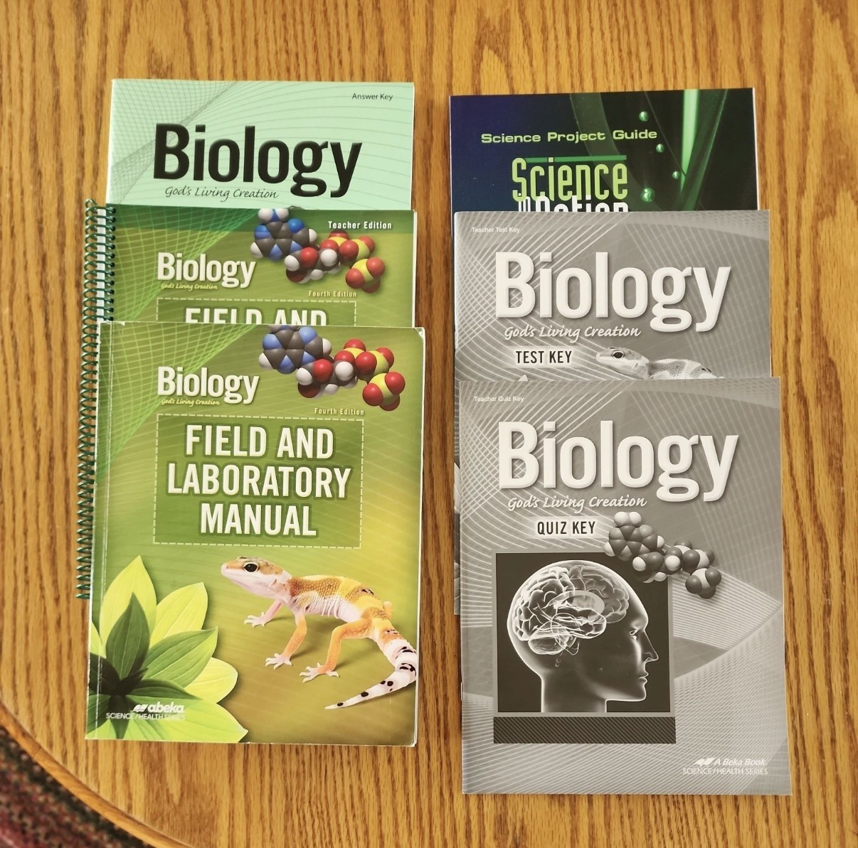 Abeka Biology 4th Edition- 6 student and teacher books Abeka Biology 4th Edition- 6 student and teacher books