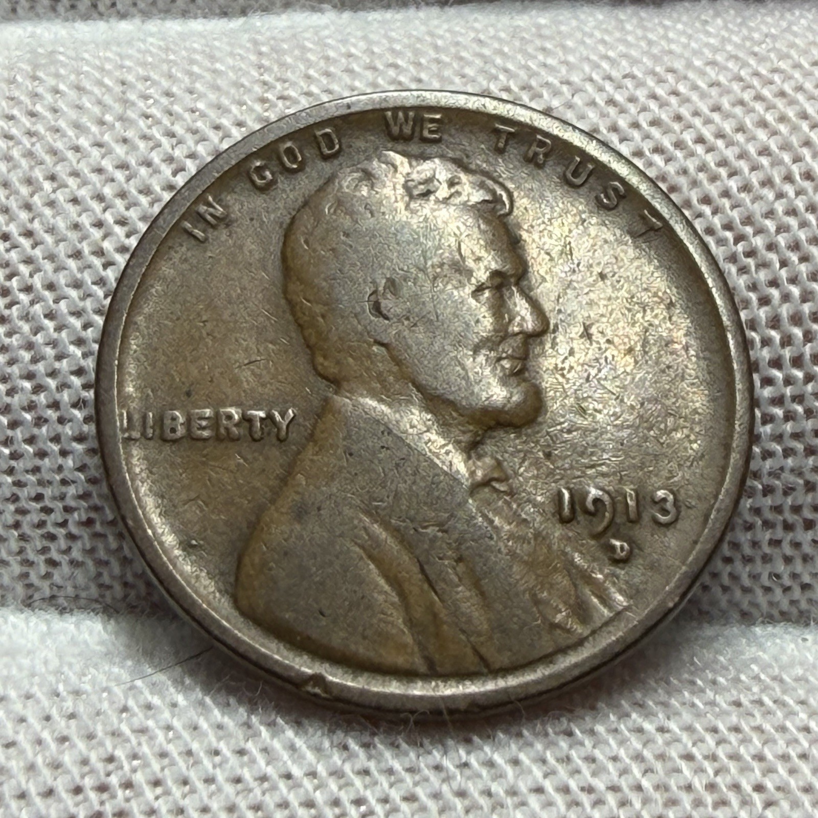 1913-D Semi-Key Date Lincoln Wheat Cent Penny receive coin pictured #6340