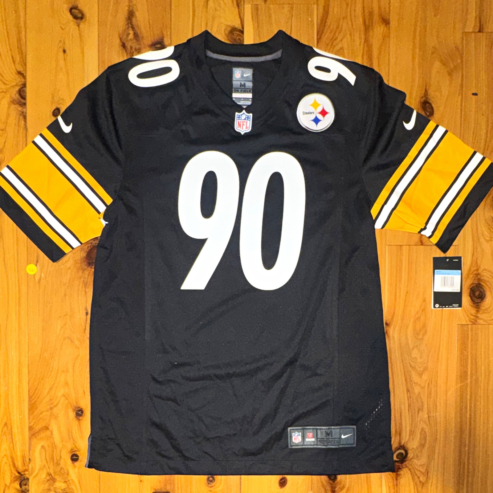 NWT T.J. Watt Pittsburgh Steelers NFL  Game Jersey Black Men’s Medium $150
