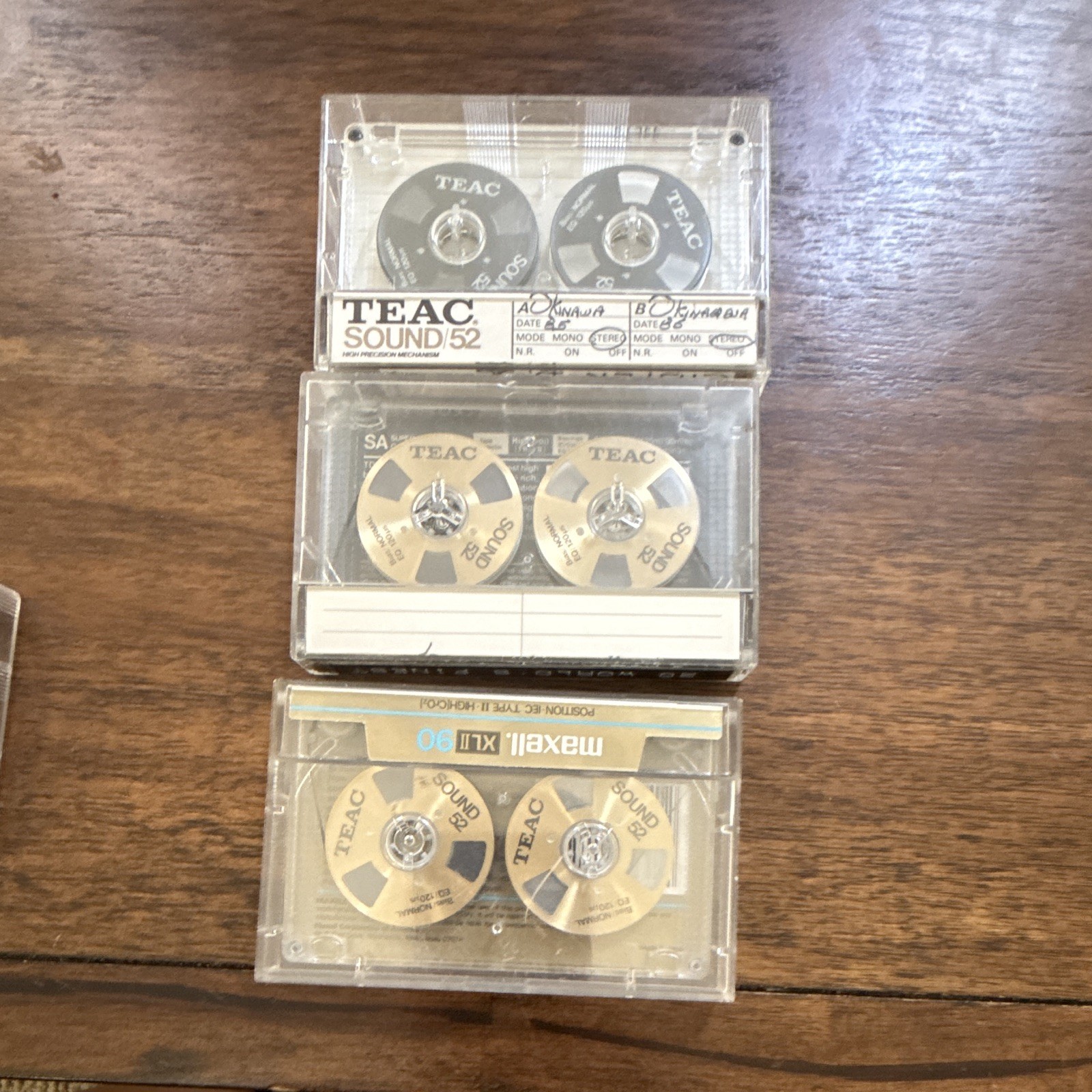 Vintage TEAC STUDIO 52 EQ Bias Cassette Tape Made In Japan selling together 