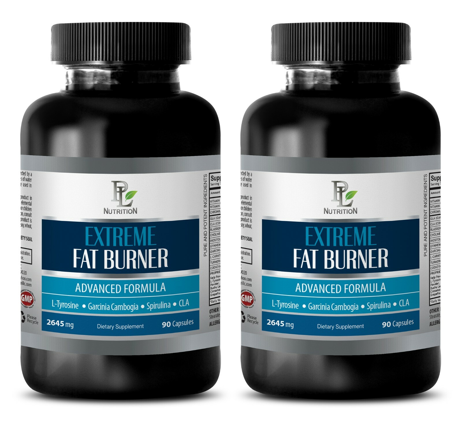 Rapid Shred - EXTREAM FAT BURNER 2645mg - Intense Burn 2 Bottles 180 Capsules