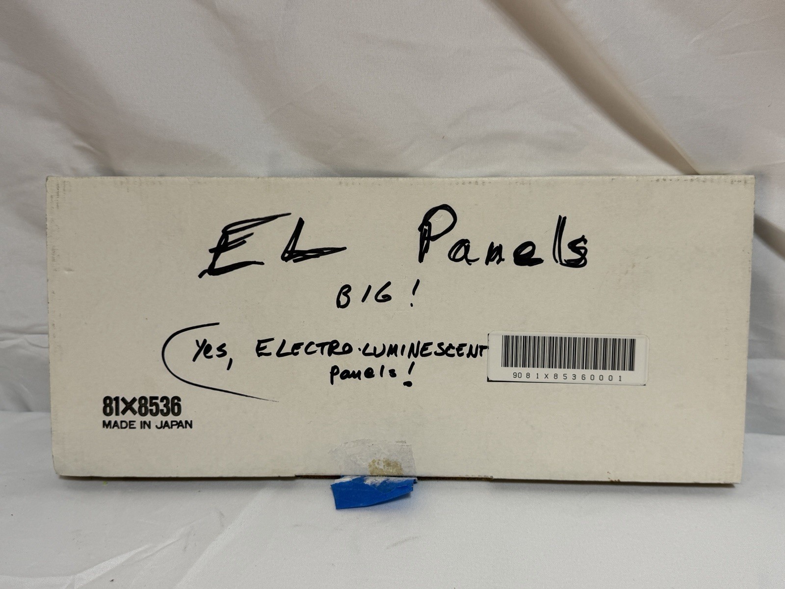 Vintage 1987 Electroluminescent EL Panels Lot of 6 Japan 11x4 Light Panels