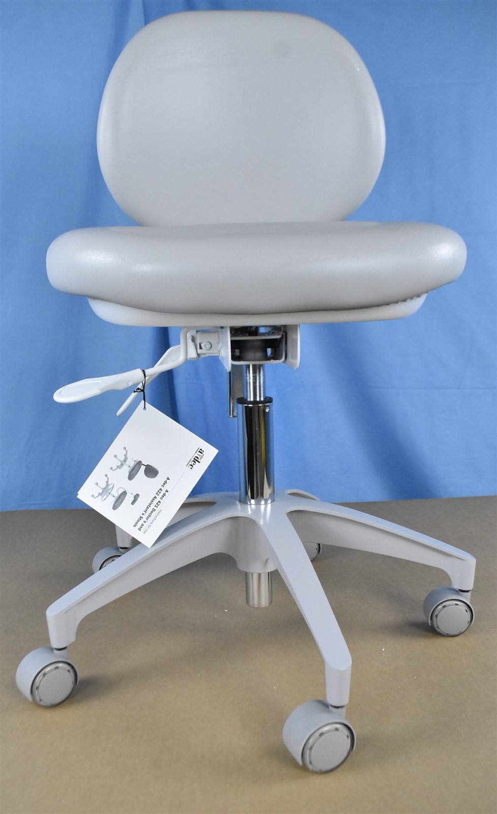 NEW/UNUSED Adec 421 Doctor Dental Stool Driftwood Upholstery 