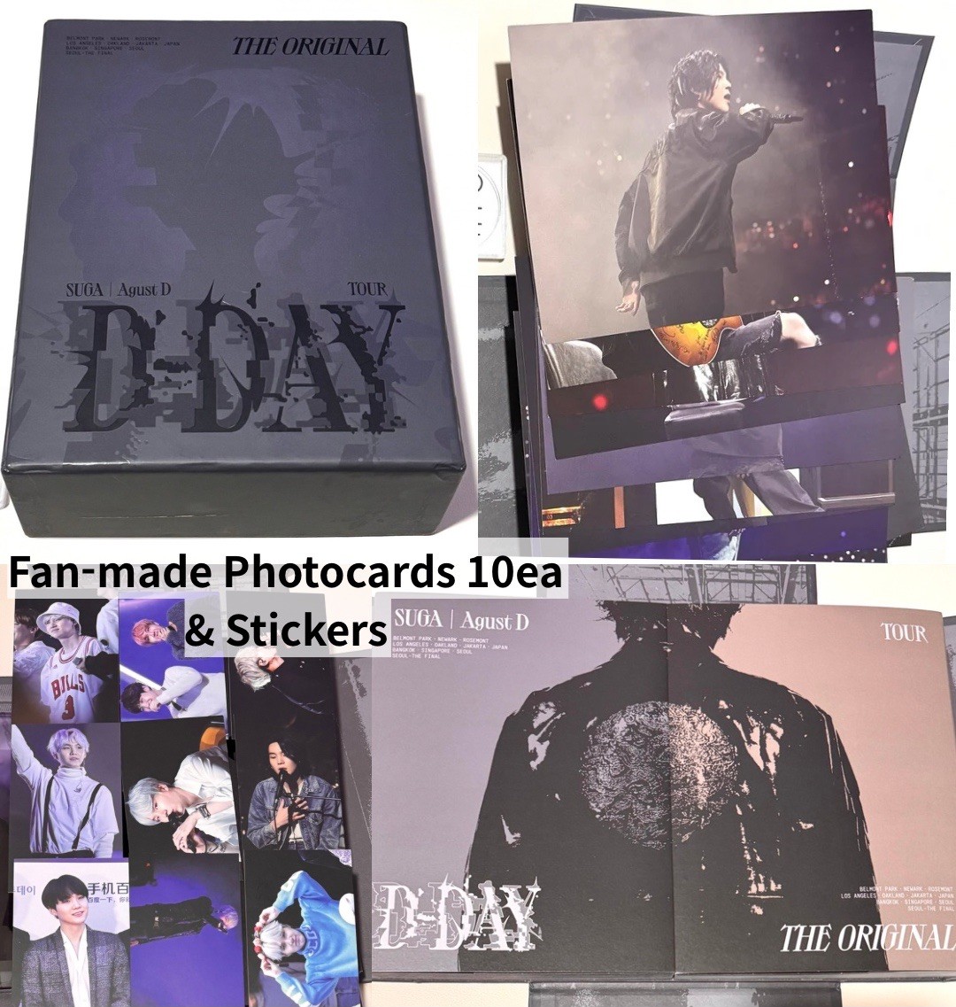 BTS Official SUGA Agust D TOUR D-DAY The Original 2 Photobook + 10 Postcards Set