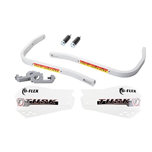 Tusk D-Flex Handguards with MX Shields White 7/8