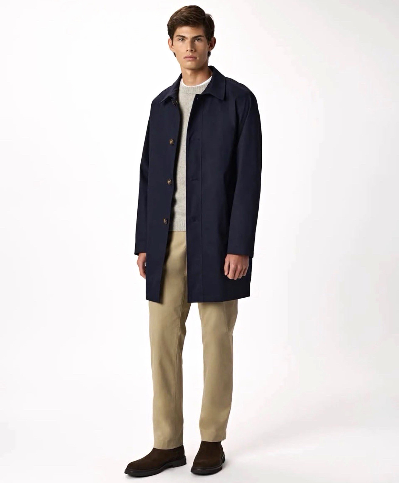 Quince Comfort Stretch Trench Coat
