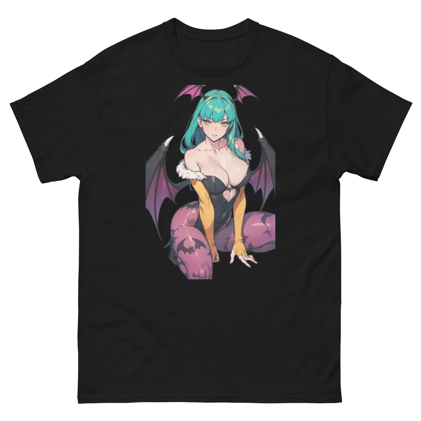 Morrigan Aensland Dark Stalkers Tee, Fan Service Shirt, SNK, Morrigan T-Shirt