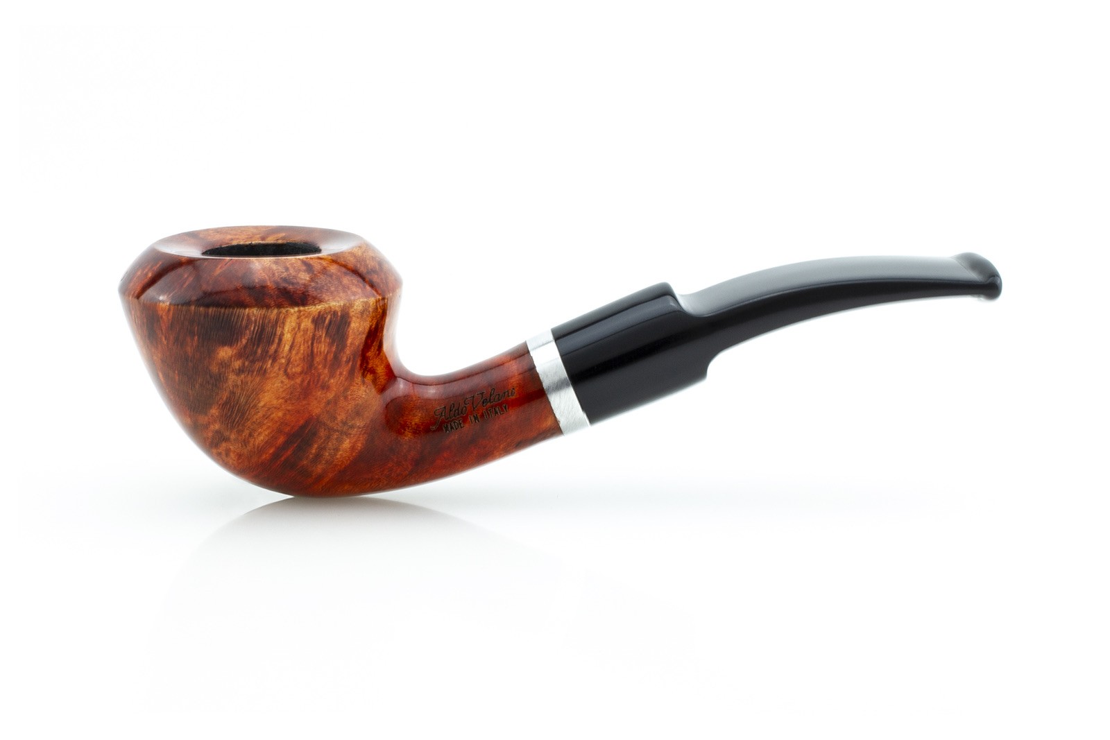 SAVINELLI ALDO VELANI Made In Italy Bullmoose Smooth Pipe +2 Filters C-12