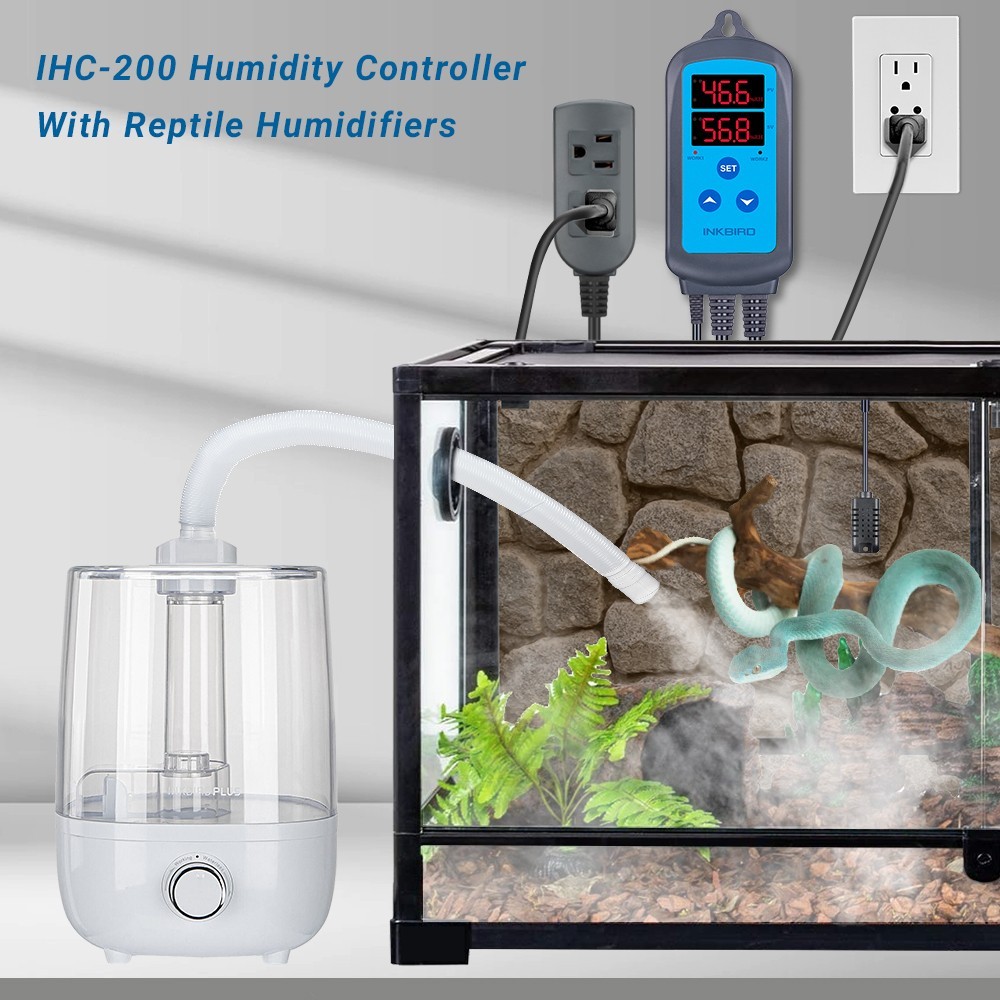 INKBIRD Humidity Controller Reptile Humidifier Terrarium Fogger 4L Large Tank