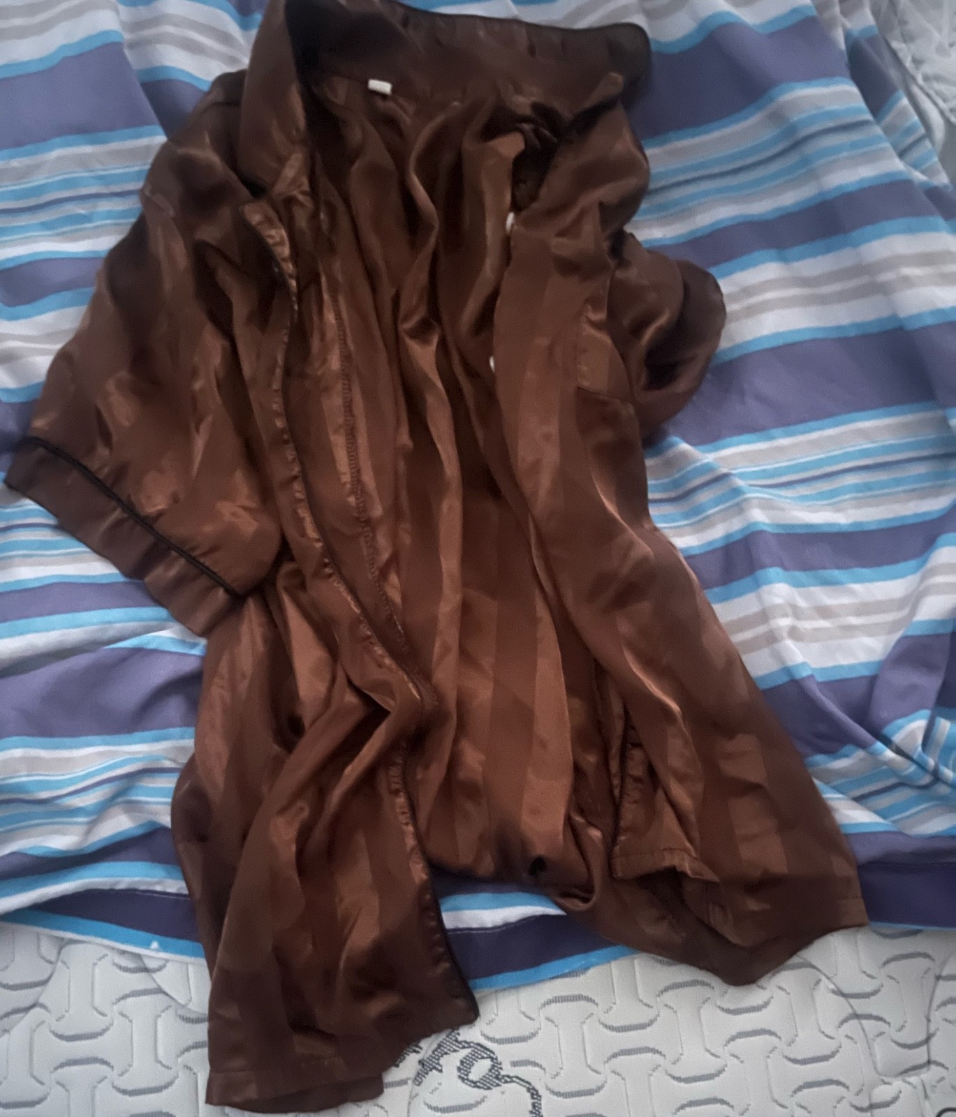 Large brown blouse for women