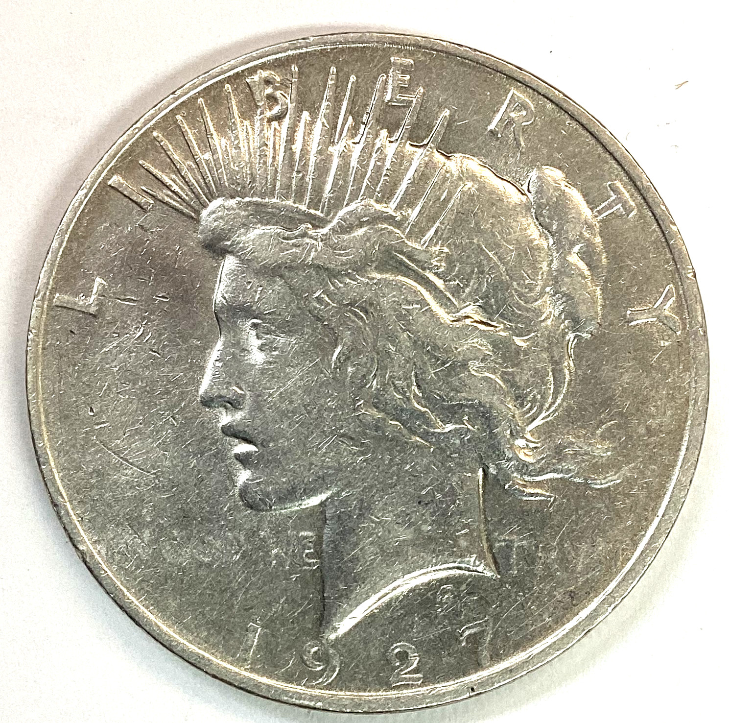 1927-D Peace Silver Dollar