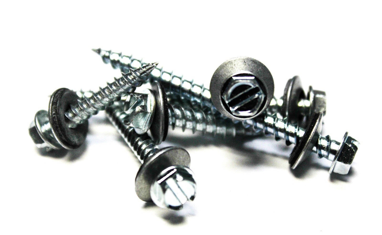 (1000) 10x2 Hex Head Sheet Metal Screws Neoprene Washer (Roofing screws)