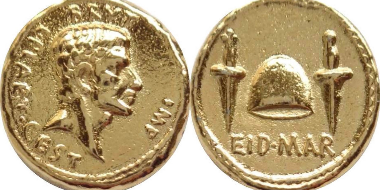 Brutus Eid Mar, Assassination of Caesar Roman REPLICA REPRODUCTION COIN GP