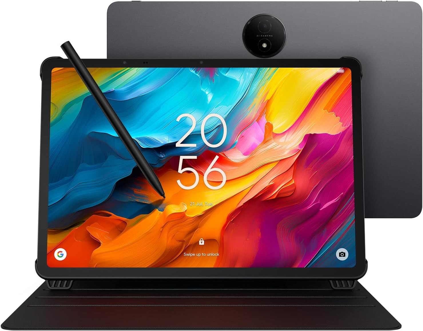 TCL NXTPAPER 14 9491G 256GB Tablet WI-FI Stylus & Flip Case Bundle Gray Open Box