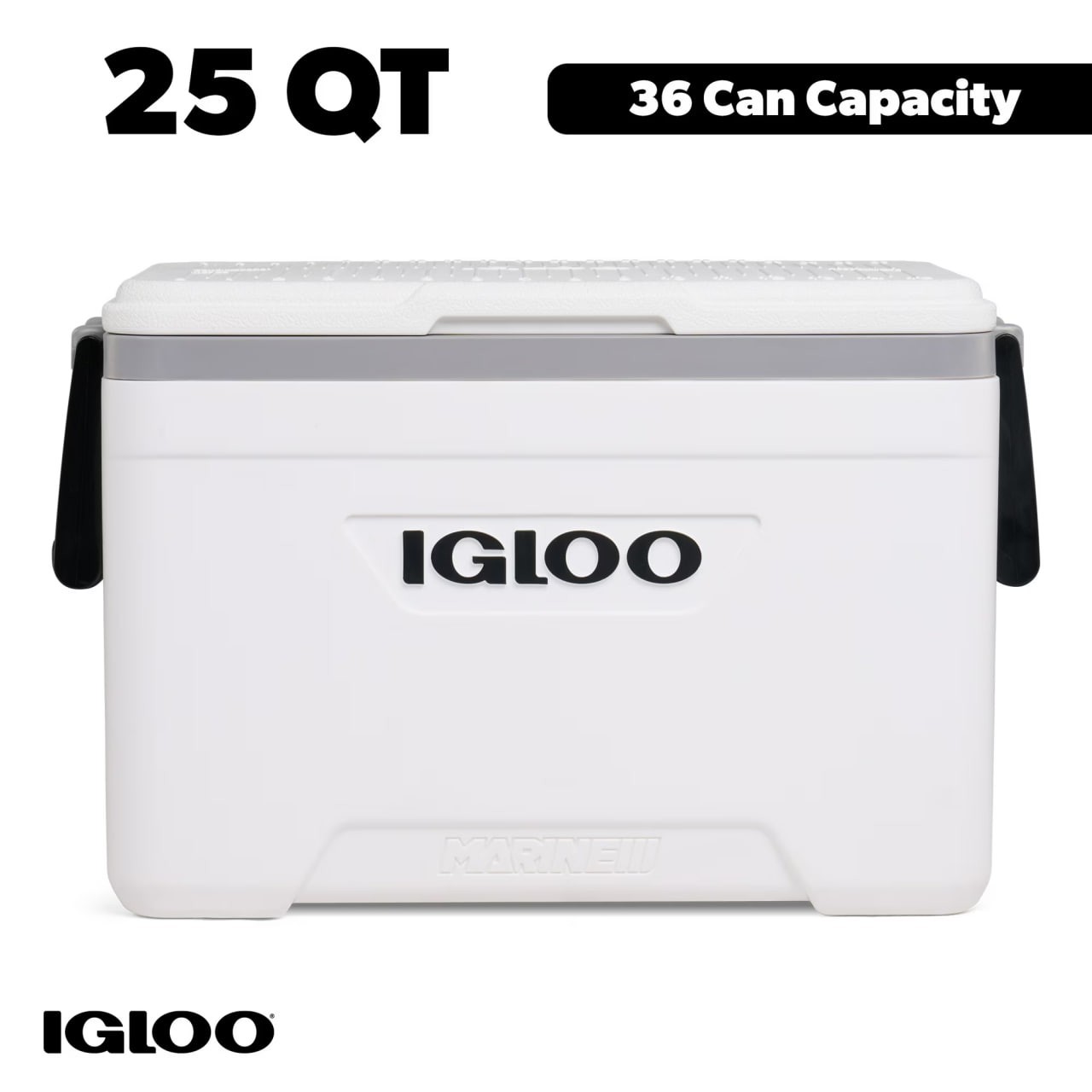 Igloo 25 QT Marine Hard Sided Cooler, White Igloo 25 QT Marine Hard Sided Cooler, White