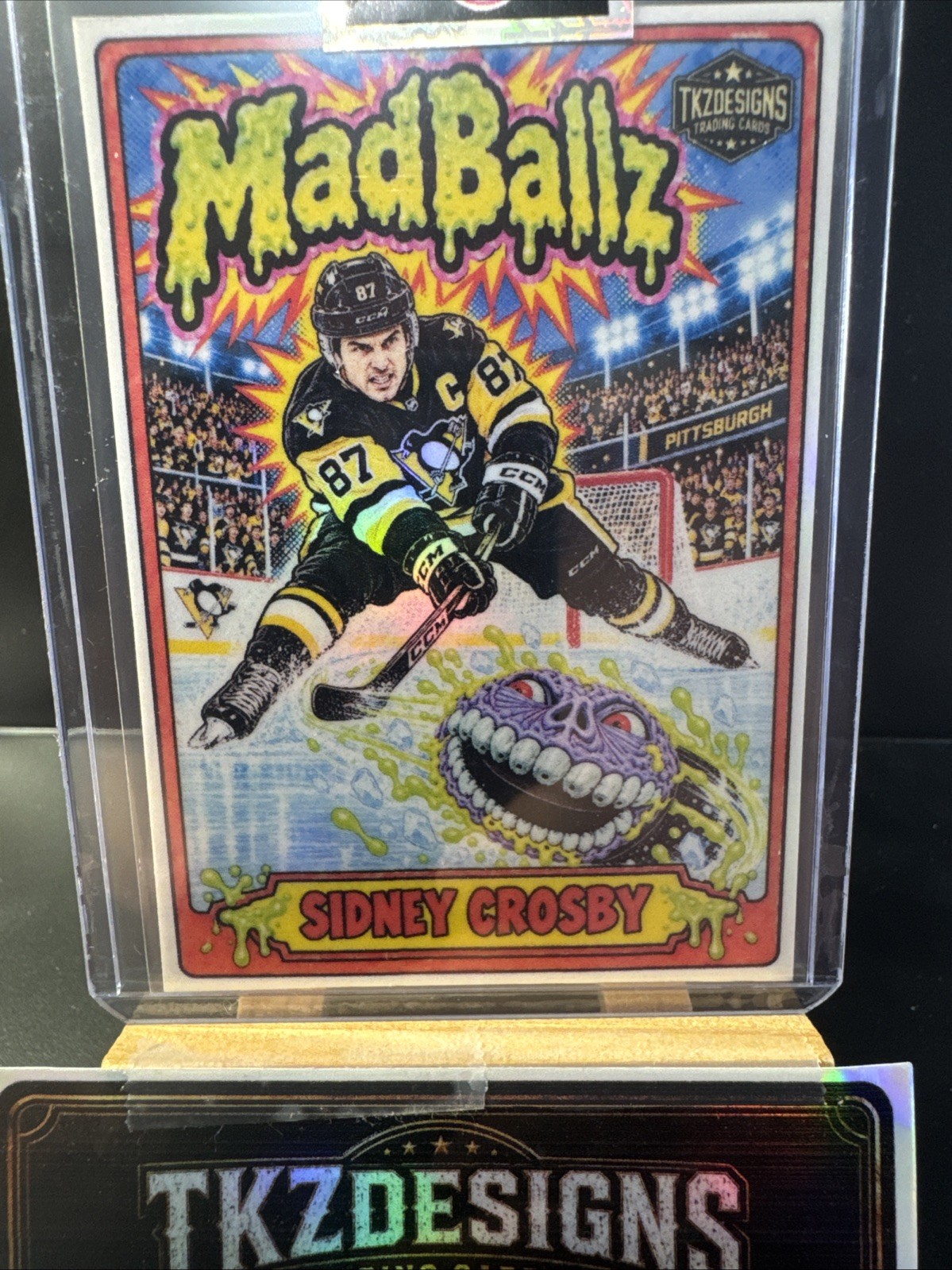 2026 Tkzdesigns MadBallz Pittsburgh Penguins NHL Legend Sidney Crosby MB16