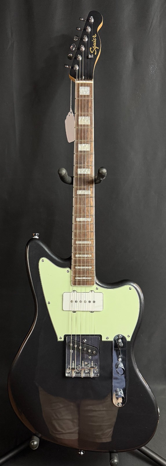 Squier FSR Paranormal Offset Telecaster SJ Electric Guitar Charcoal Frost 