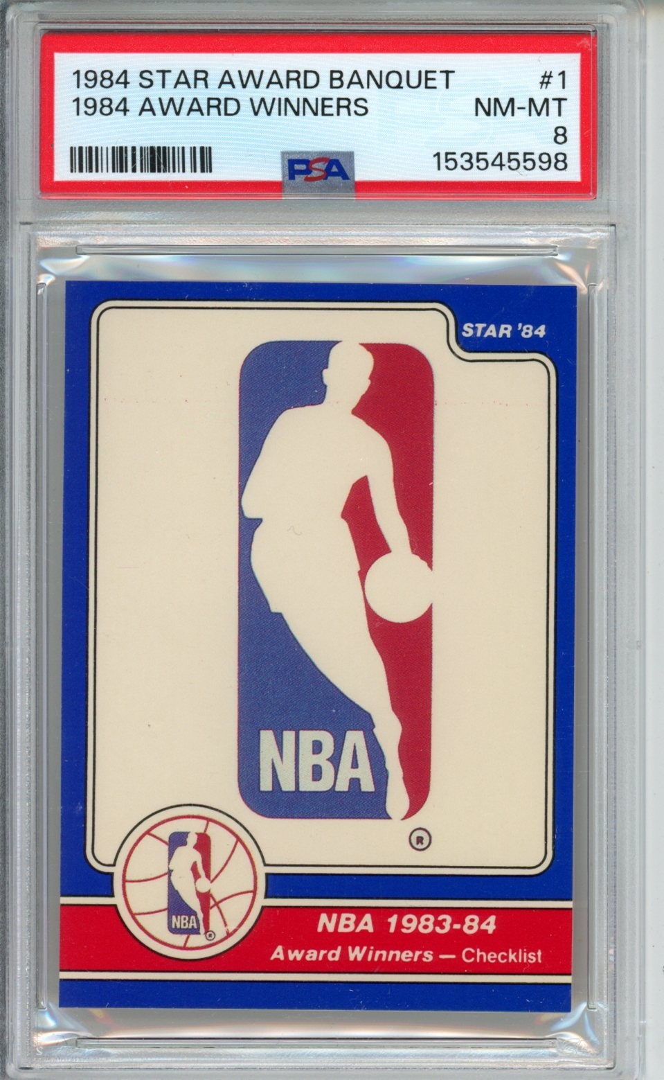 1984 Star Awards Banquet #1 1984 Award Winners PSA 8