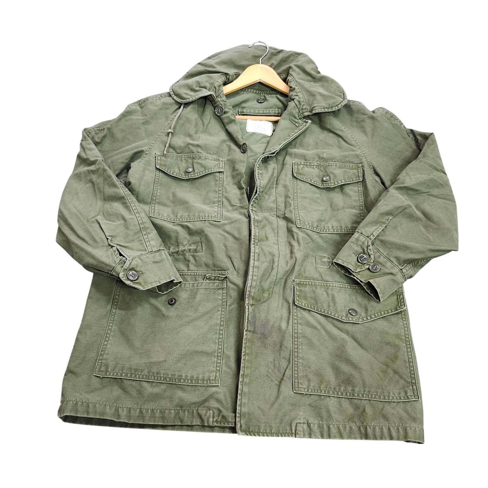 Vintage 1964 USAF OG-107 Field Jacket Small Regular John Ownbey Vietnam Era