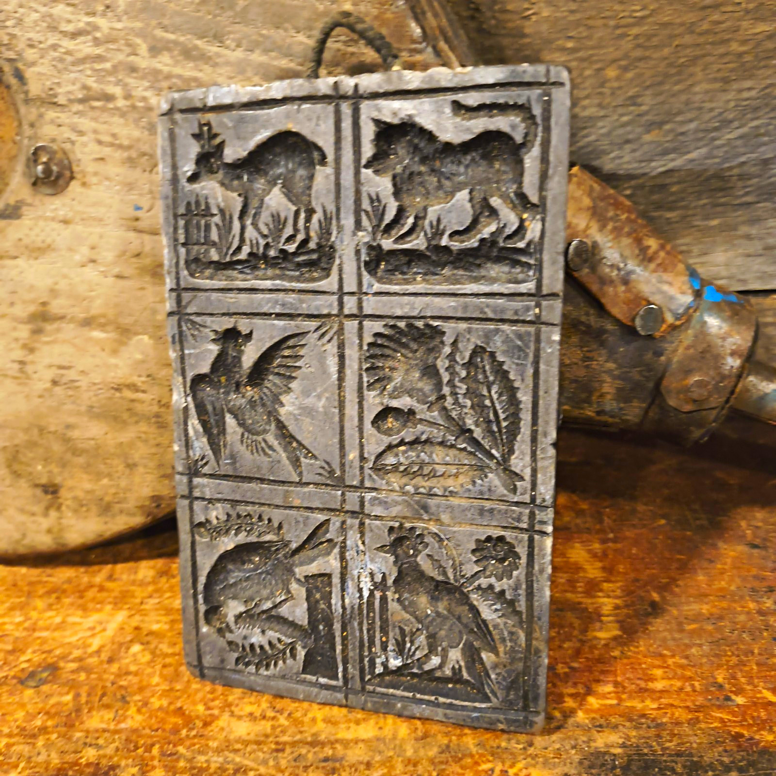 Antique German Wax Relief Folk Art Plaque 4 Antique German Wax Relief Folk Art Plaque 4