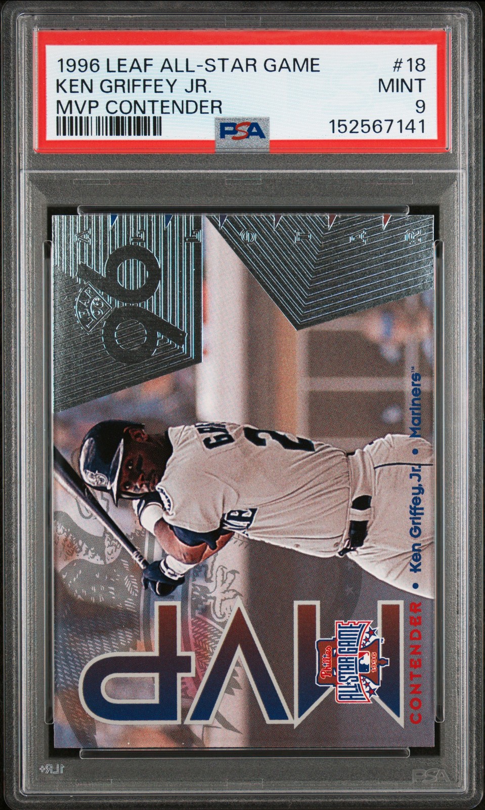 1996 Leaf All-Star Game MVP Contender #18 Ken Griffey Jr. MVP Contender PSA 9