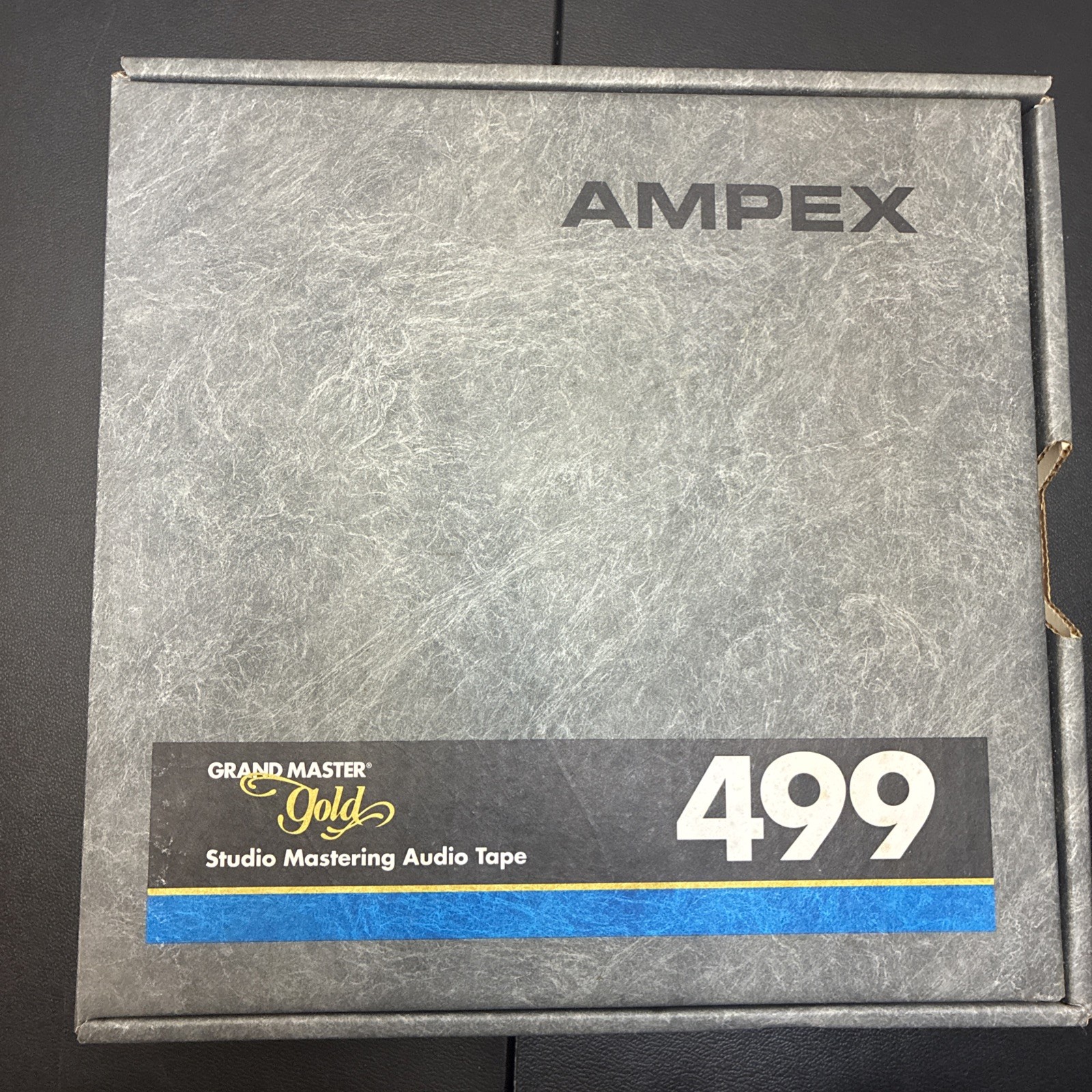 AMPEX Grand Master Gold 499 Studio Mastering Audio Tape original box 2\