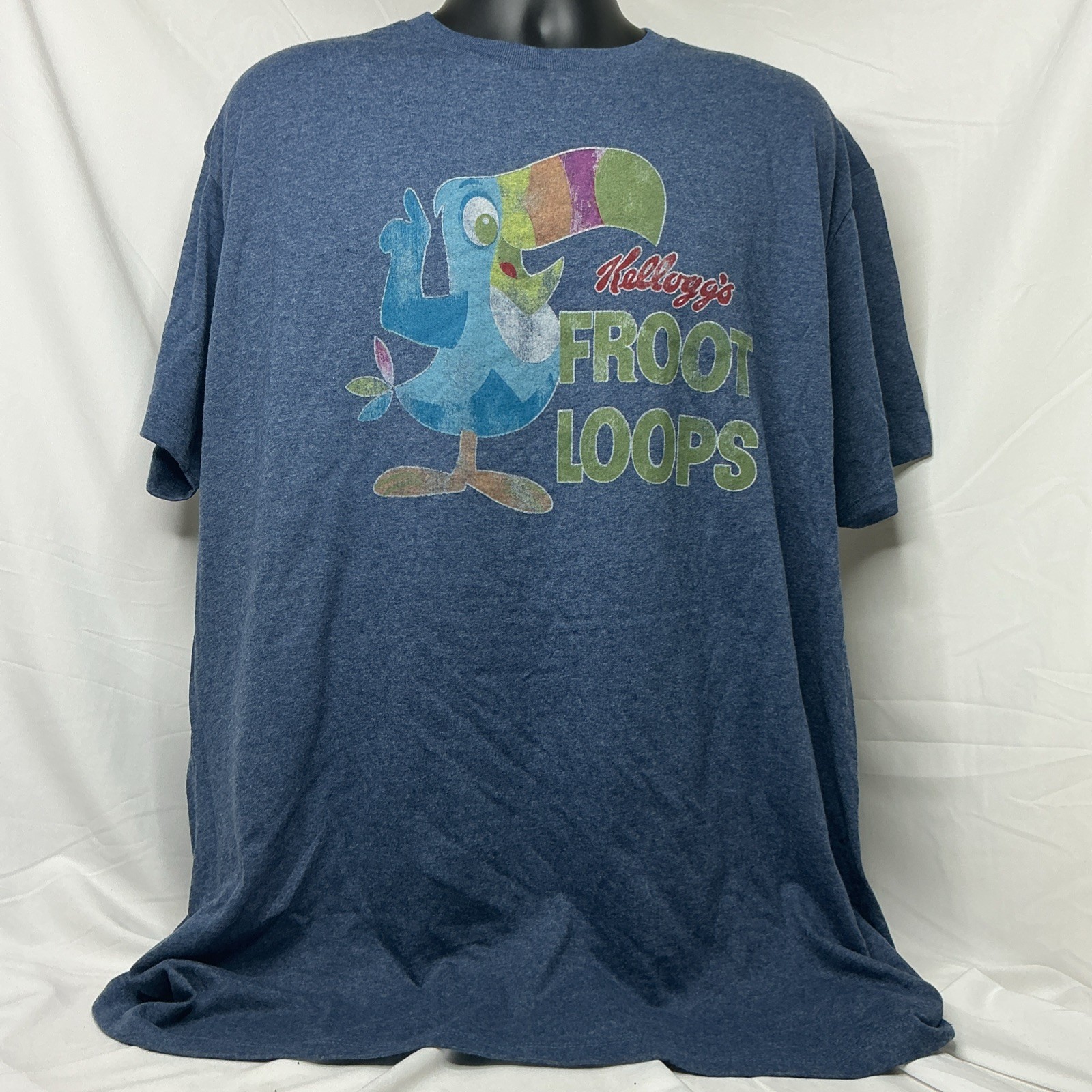 Kelloggs Vintage, Kelloggs Froot Loops, blue, 2XL, T-shirt, New with tags Kelloggs Vintage, Kelloggs Froot Loops, blue, 2XL, T-shirt, New with tags
