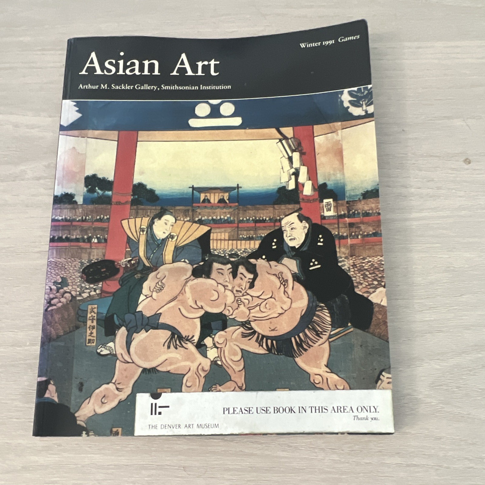 Asian Art Winter 1991 Games Denver Art Museum Backgammon Polo Vintage Exhibition