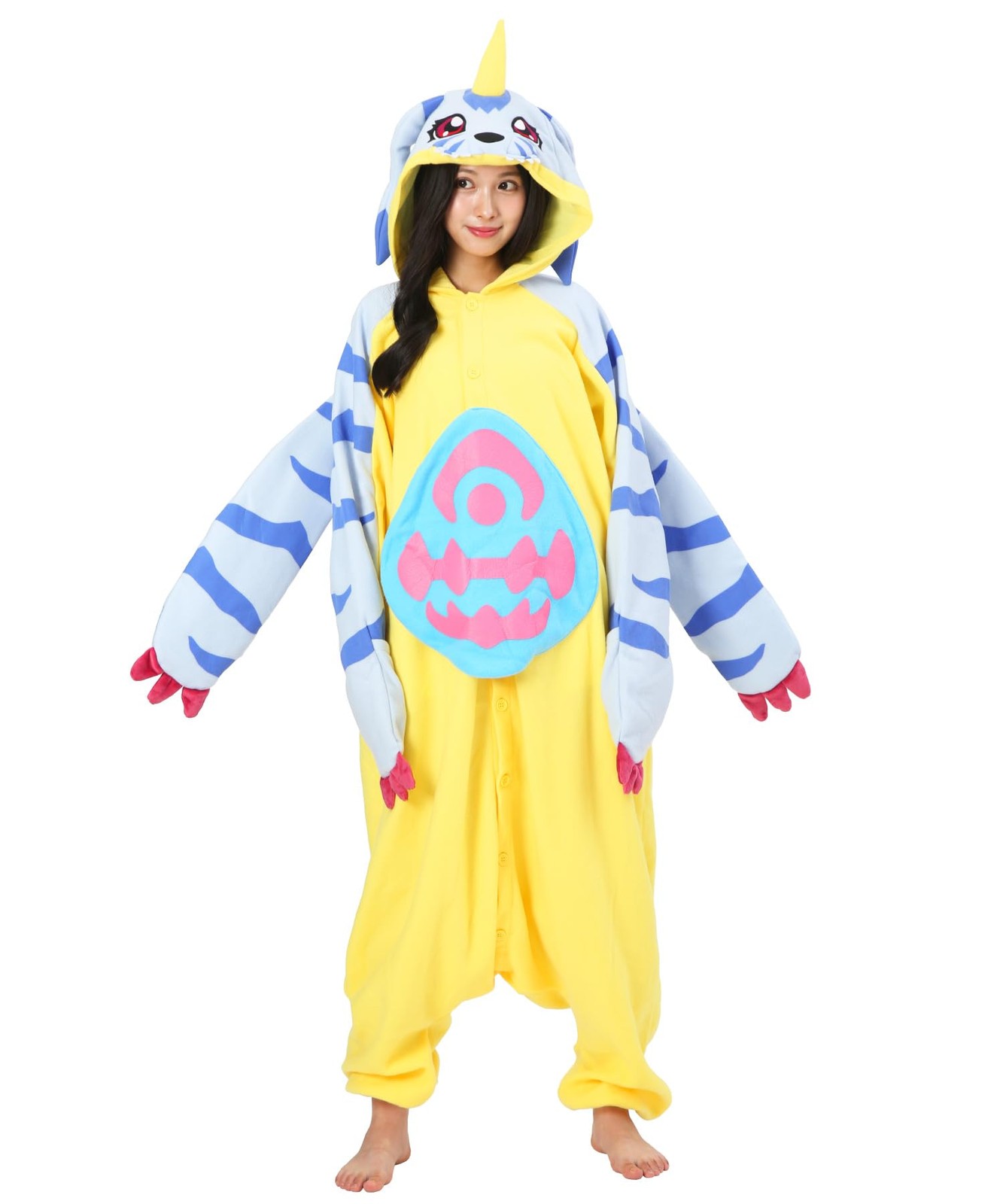 SAZAC Fleece Kigurumi Digital Monster Gabumon