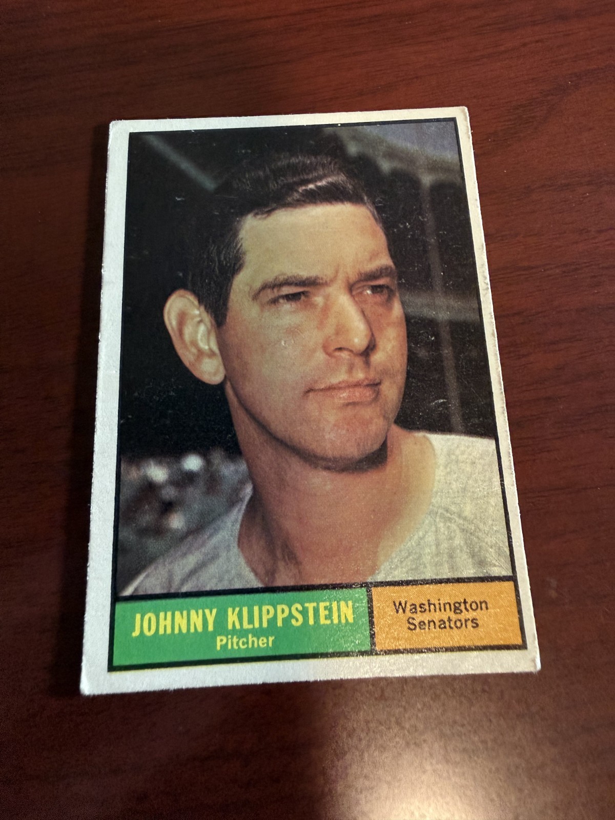 1961 Topps #539 Johnny Klippstein. VG/EX