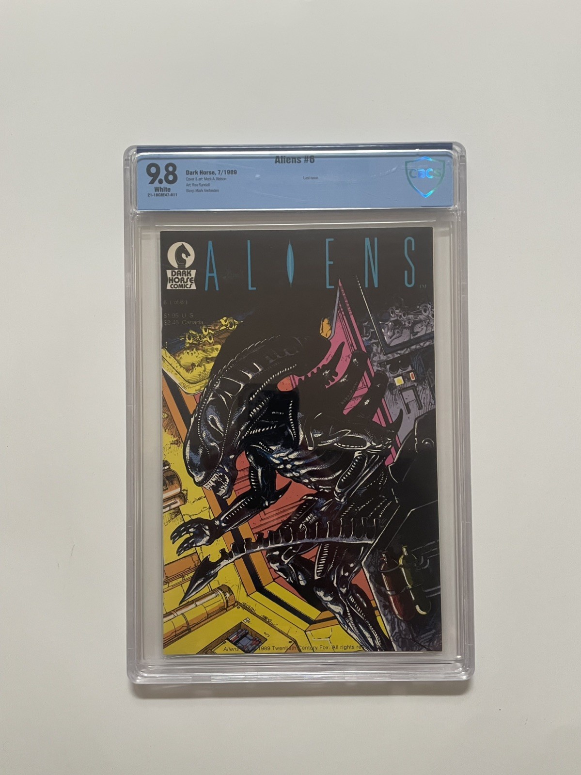 Aliens #6 Graded CBCS 9.8 White Pages Dark Horse 1989 1st Print Last Issue
