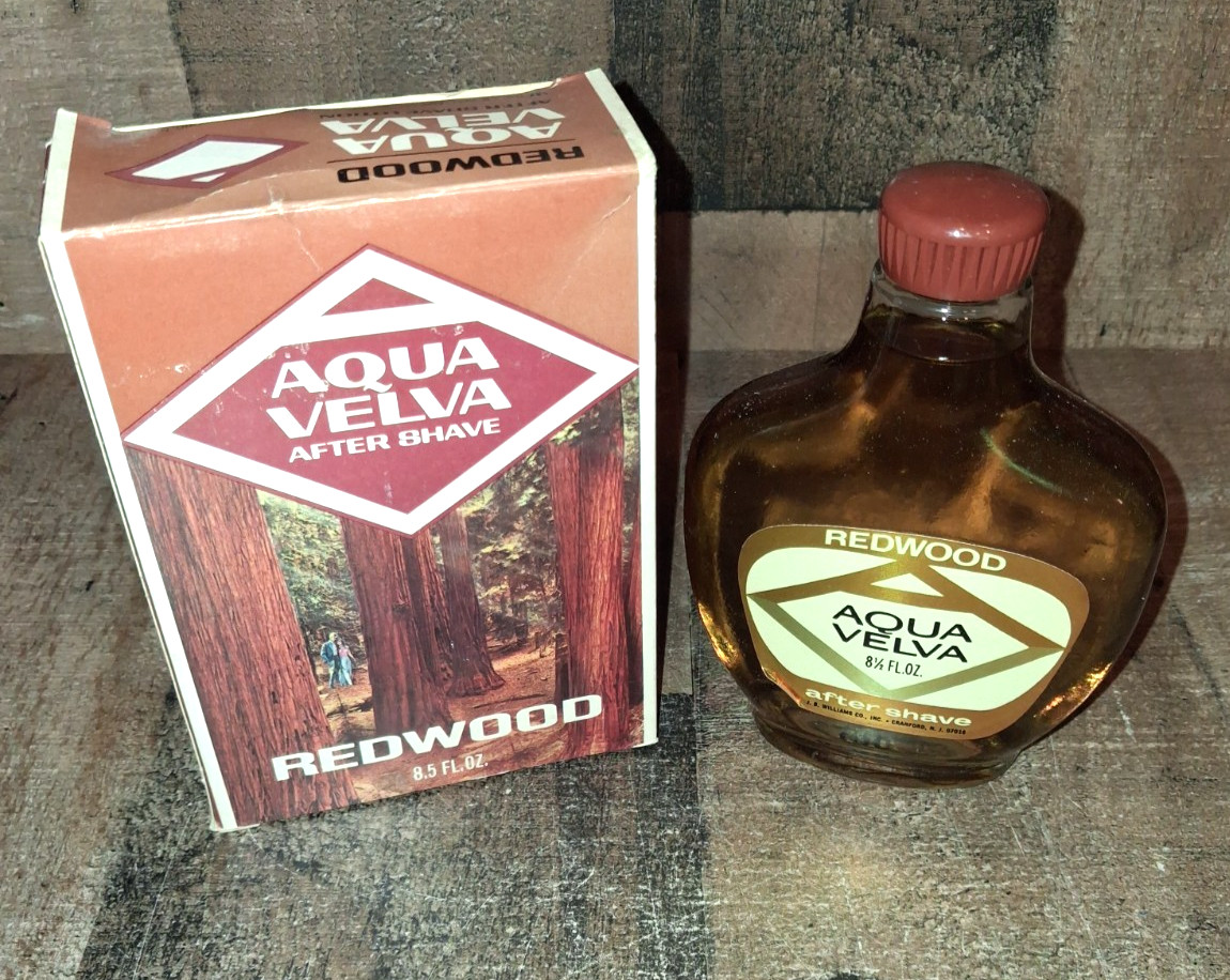 Vintage Aqua Velva Redwood After Shave 8.5 Fl. Oz. New Old Stock Open Box Read Vintage Aqua Velva Redwood After Shave 8.5 Fl. Oz. New Old Stock Open Box Read