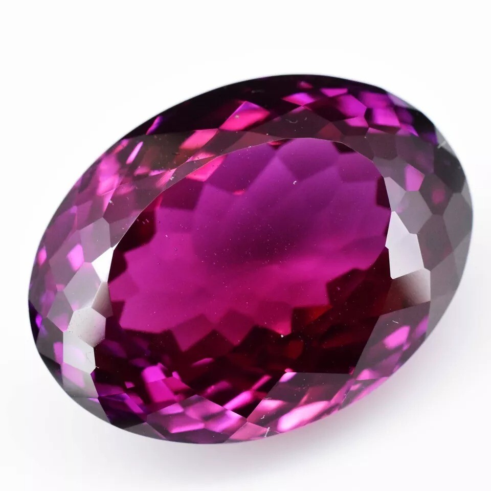 Raspberry Pink Rhodolite Garnet Natural 15 Ct Oval Cut Loose Certified Gemstone