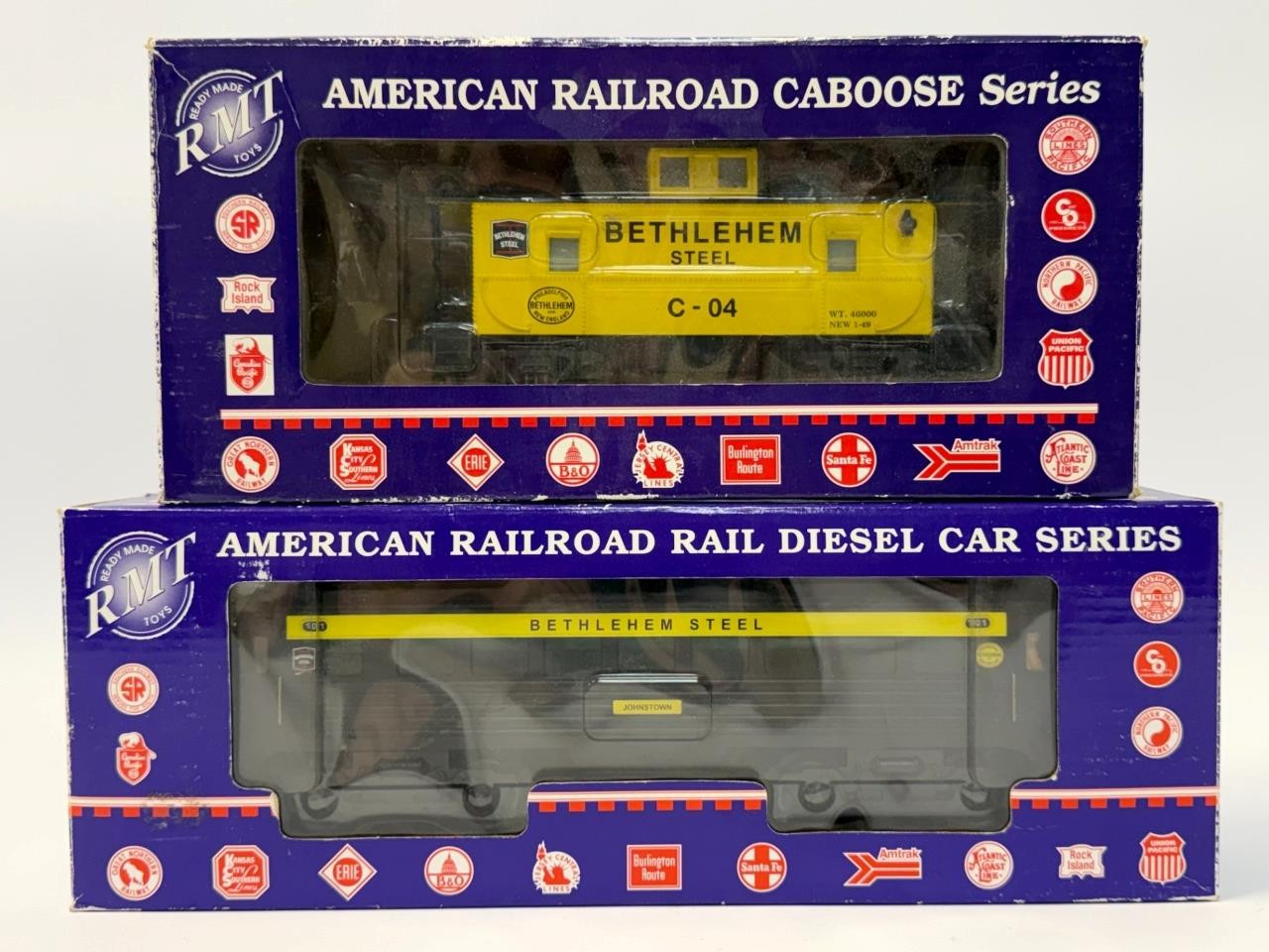 RMT Bethlehem Steel Powered RDC Rail Diesel Car + C-04 Caboose O Gauge Boxed