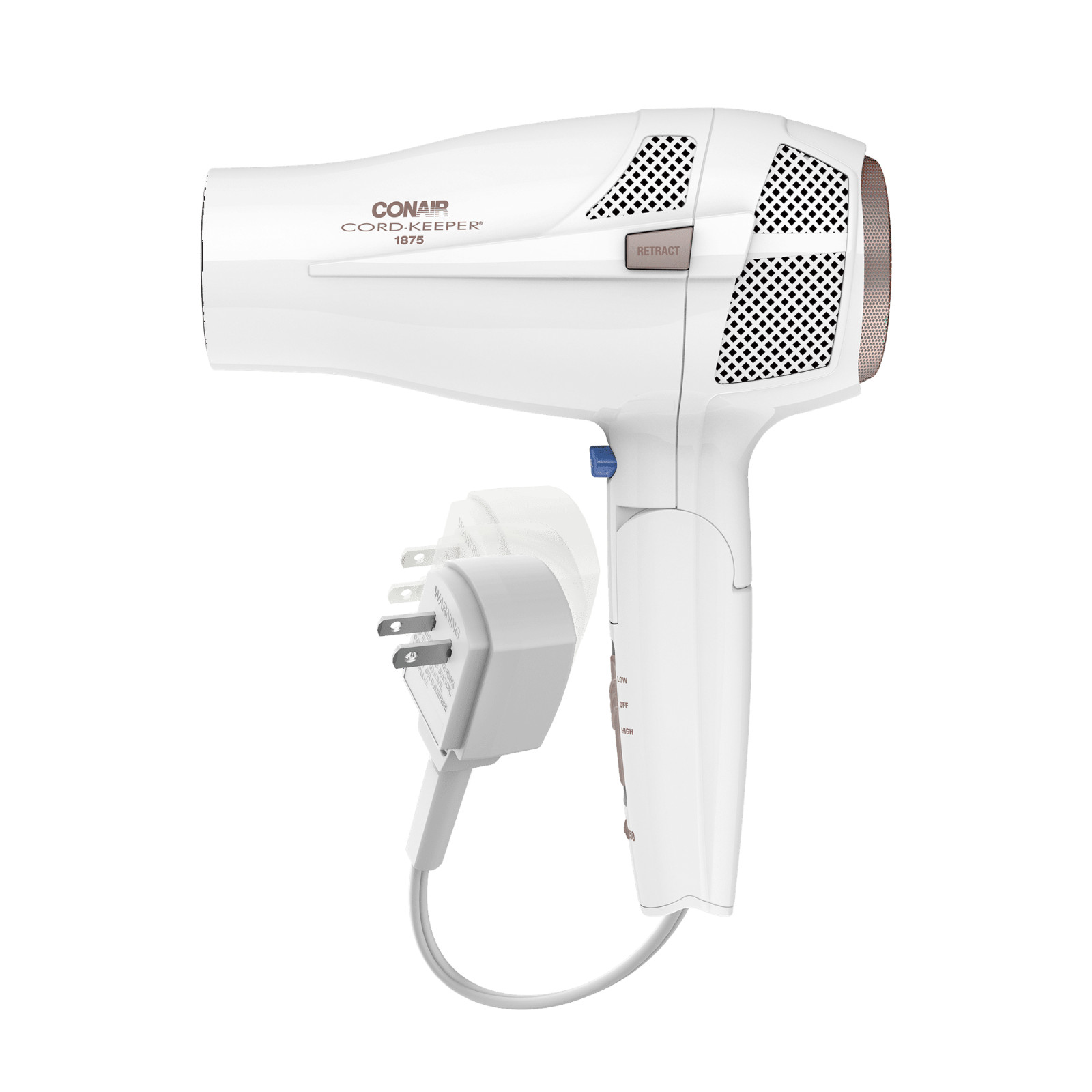 Conair Double Ceramic Travel Hair Dryer, 1875 Watts, Dual Voltage,Folding Handle Conair Double Ceramic Travel Hair Dryer, 1875 Watts, Dual Voltage,Folding Handle