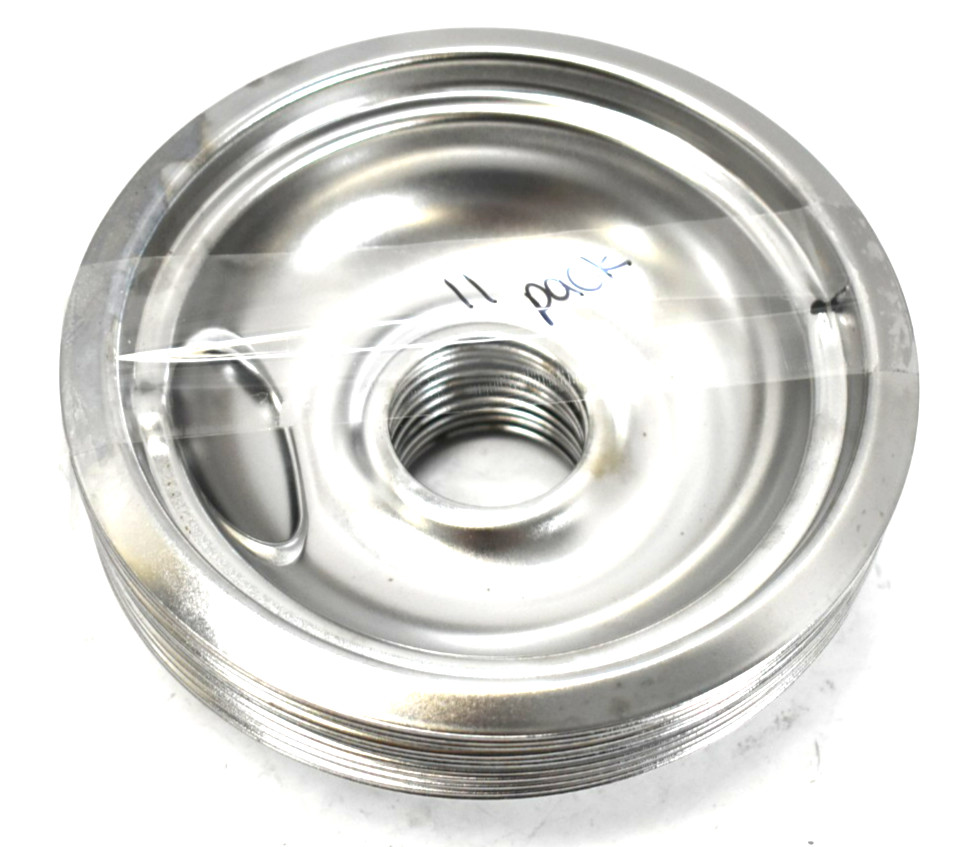 Lot of 11 Stanco Chrome Steel Silver Drip Bowls 6\