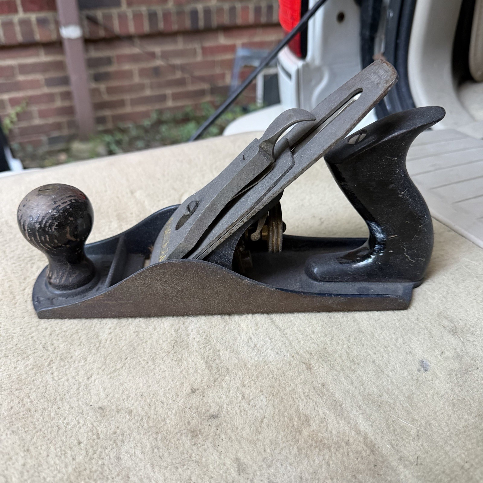 Vintage Stanley No 4 Smoothing Bench Plane Woodworking Hand Tool USA