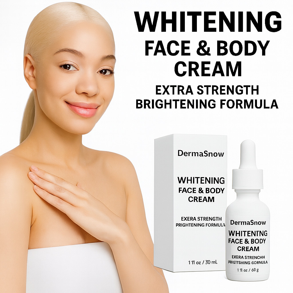 Derma Snow Whitening Face & Body Cream – Skin Lightening – Aclarador de Piel