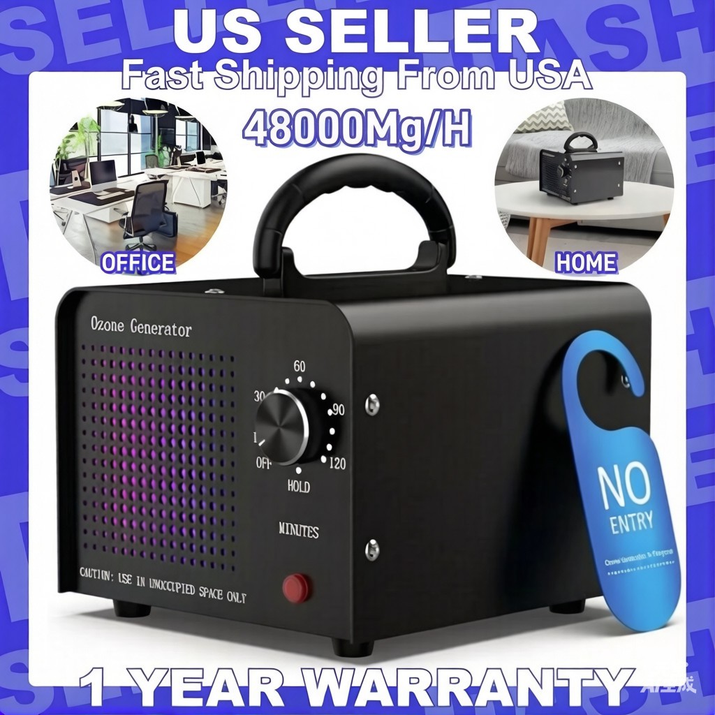 48000mg/h Ozone Generators Machine Air Purifier Ionizer Ozonator Timer for Home