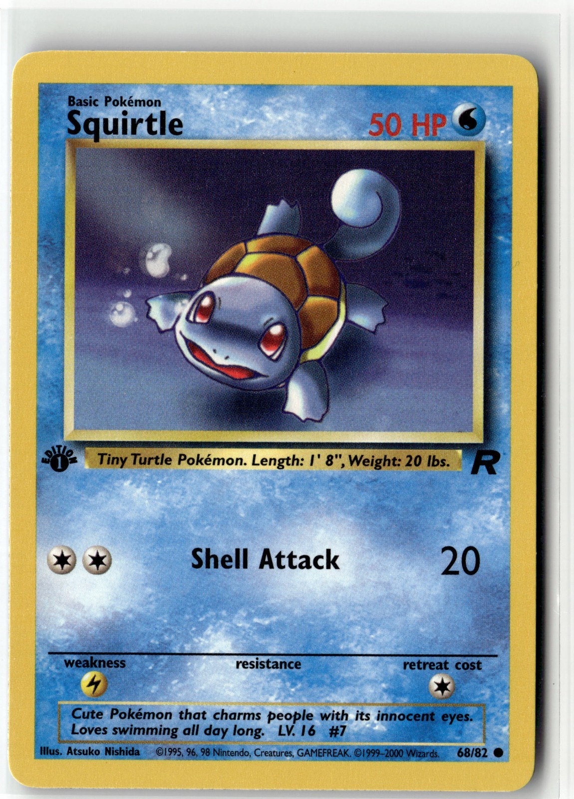 Squirtle Common Team Rocket 68/82 1st Edition NM Squirtle Common Team Rocket 68/82 1st Edition NM