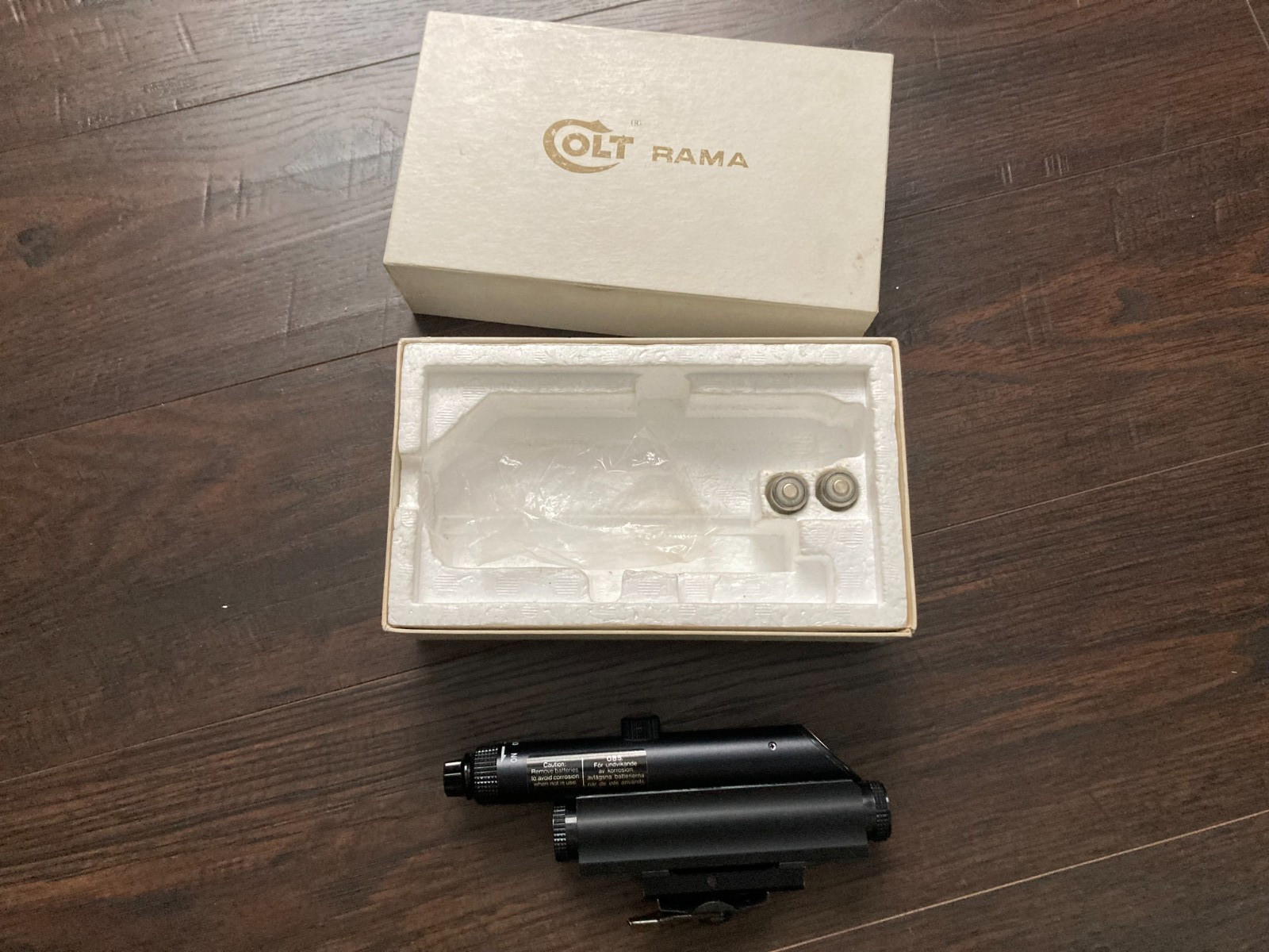 Vintage Working Colt Rama carry handle mount Red Dot Sight in box Vintage Working Colt Rama carry handle mount Red Dot Sight in box
